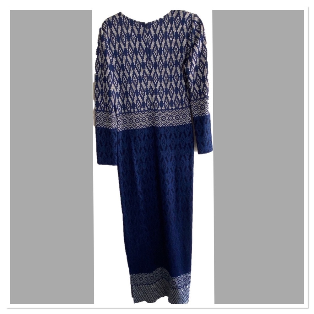 St. John evening Santana knit long maxi dress side slit - Picture 7 of 13